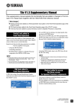 Yamaha V1.3 Supplementary Manual