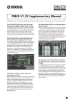 Yamaha PM5D/PM5D-RH V1.20 Supplementary Manual