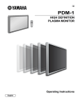 Yamaha PDM-1 Operating Instructions