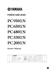 Yamaha PA24 Owner's Manual