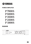 Yamaha P1000S Owner's Manual