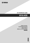 Yamaha MY8-AEB User's Manual