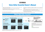 Yamaha MOTIF XF User's Manual