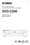 Yamaha DVD-C940 User's Manual