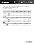 Yamaha Current Draw and Heat Dissipation Data for XM/XH Series Data Sheet