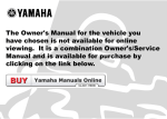 Yamaha 1999 Royal Star Venture Owner's Manual