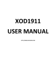 XO Vision XOD1911 User's Manual
