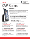 Xerox VERSATILE XAP Series User's Manual