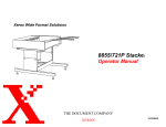Xerox STACKER 8855/721P User's Manual