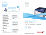 Xerox Phaser 7100 Quick Reference Guide