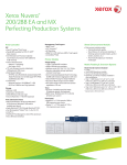 Xerox Nuvera 200/288/314 EA Specifications
