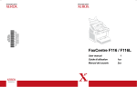 Xerox FaxCentre F116 User's Manual