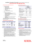 Xerox DocuTech 180 HighLight Color Installation Guide