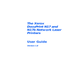 Xerox DocuPrint N17 User's Manual