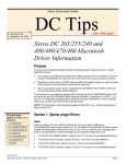 Xerox DC 265/255/240 User's Manual