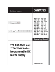 Xantrex XTR100-17 User's Manual