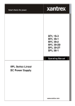 Xantrex XPL 18-3 User's Manual