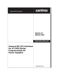Xantrex RS232-HPD User's Manual