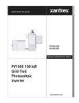Xantrex PV100S-208 User's Manual