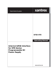 Xantrex GPIB-XPD User's Manual