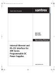 Xantrex ENET-XFR User's Manual