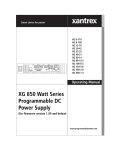 Xantrex DC XG 850 User's Manual