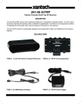 Xantech Stereo System 291-95 KITRP User's Manual