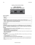Xantech MRC44CB1 User's Manual
