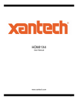 Xantech HDMI1X4 User's Manual