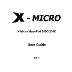 X-Micro XMP3-N20GFT 210C User's Manual