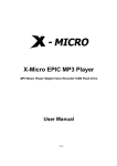 X-Micro MP3 User's Manual