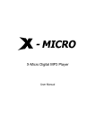 X-Micro MP3 User's Manual