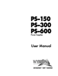 Wybron PS-600 User's Manual