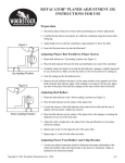 Woodstock rotacator Planer User's Manual