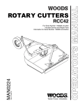 Woods Equipment RCC42 User's Manual