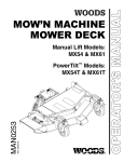 Woods Equipment POWERTILT MX61T User's Manual