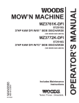 Woods Equipment MZ3761K-DFI User's Manual