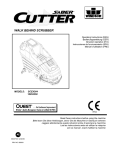 Windsor Saber Cutter 10052350 User's Manual
