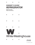 White-Westinghouse 218954301 User's Manual