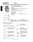 White Rodgers 770-1 Dual Purpose Air Switch Catalog Page
