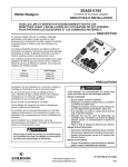 White Rodgers 50A65-5165 Installation Instructions