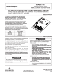White Rodgers 50A55-3797 Installation Instructions