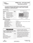 White Rodgers 1F98EZ-1421 Installation Instructions