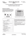 White Rodgers 1F89EZ-0251 Installation and Operation Instructions (Spanish)