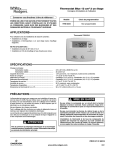 White Rodgers 1F86-0244 Installation and Operation Instructions (French)