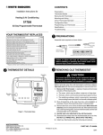 White Rodgers 1F78H User's Manual