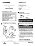 White Rodgers 1E78-151 Installation and Operation Instructions (French)