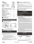 White Rodgers 1E56N-444 Installation and Operation Instructions