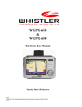 Whistler WGPX-635 User's Manual