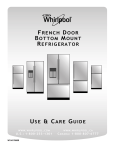 Whirlpool Refrigerator W10417000B User's Manual